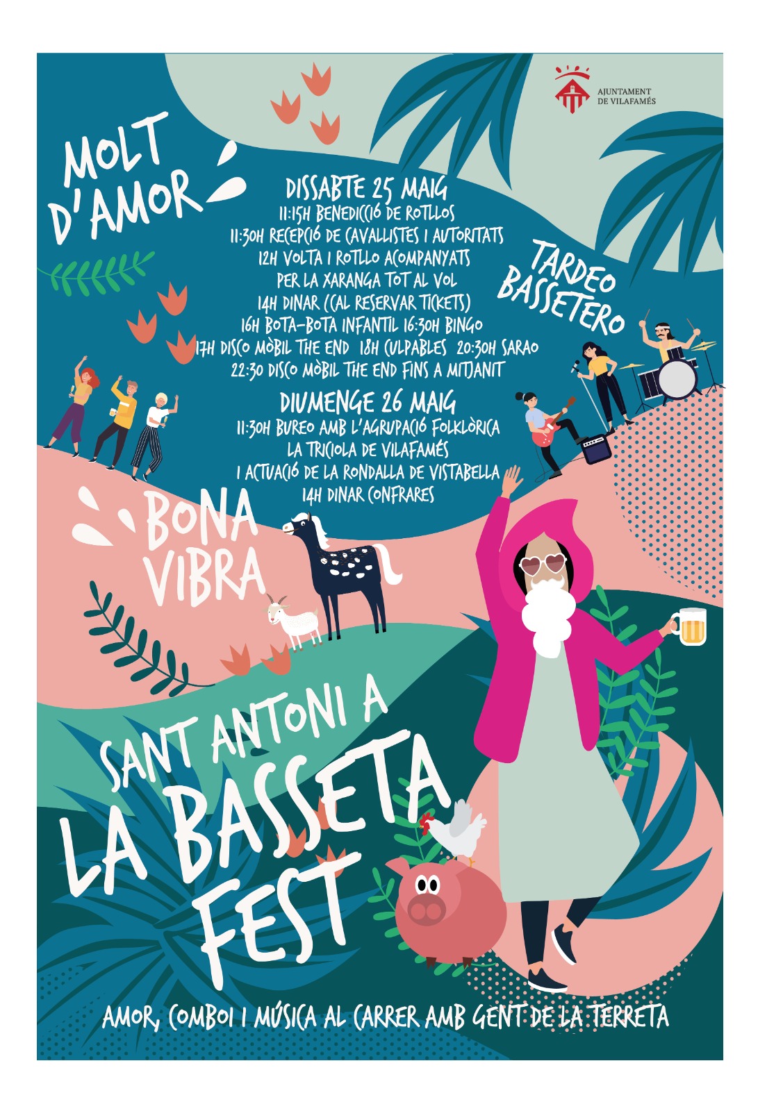 Tradició, música i ‘comboi’ a les festes de Sant Antoni de La Basseta de Vilafamés