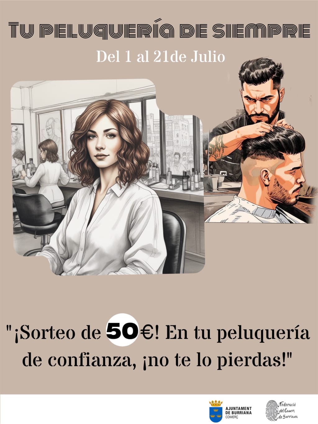 La Federació del Comerç de Burriana presenta la Campanya “Tu peluquería de siempre”
